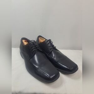 Kenneth Cole Reaction Best O The Bunch Classic Black Leather Men's Dress Shoes